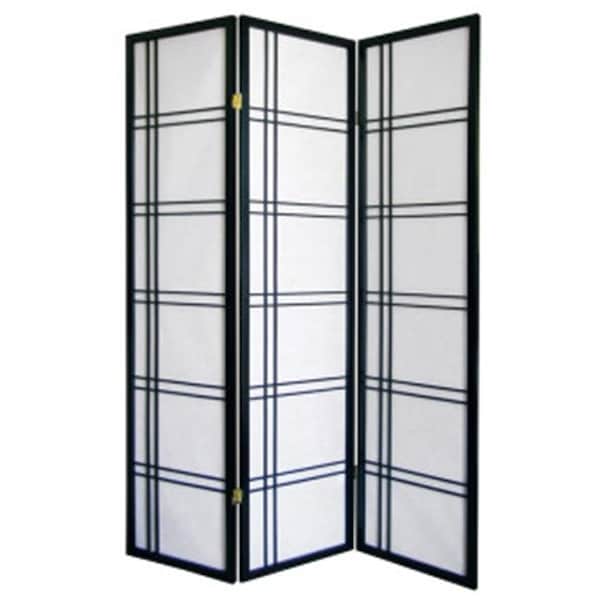 Ore Furniture R542BK Girard 3-Panel Room Divider - Black R542BK - main